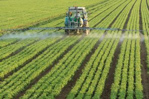 Spraying crops